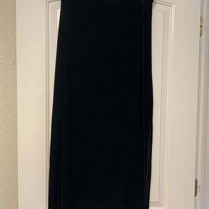 Karen Kane long black velvet skirt, M